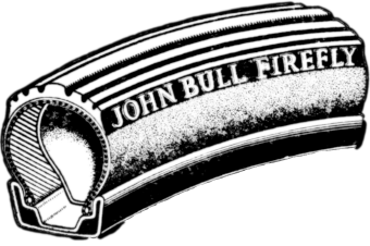 Picure of John Bull Firefly tyre, cross-sectional